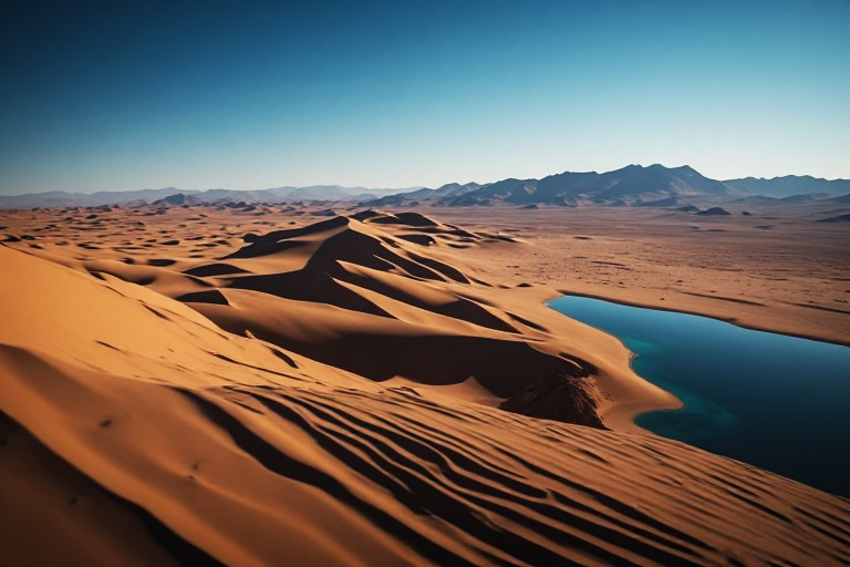 El desierto de Ica de dunas de más de cien metros sobre el oasis de Huacachina