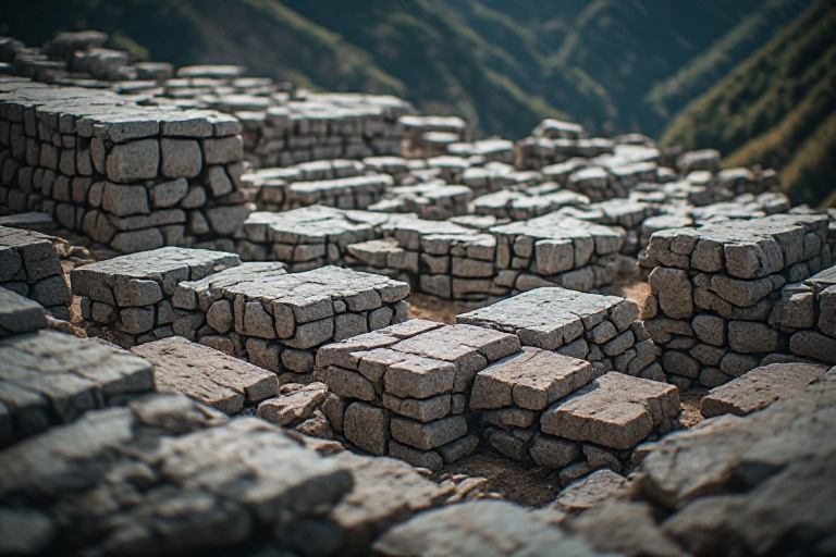Sacsayhuamán - Bloques de diorita de más de 120 toneladas tallados y encajados con precisión milimétrica