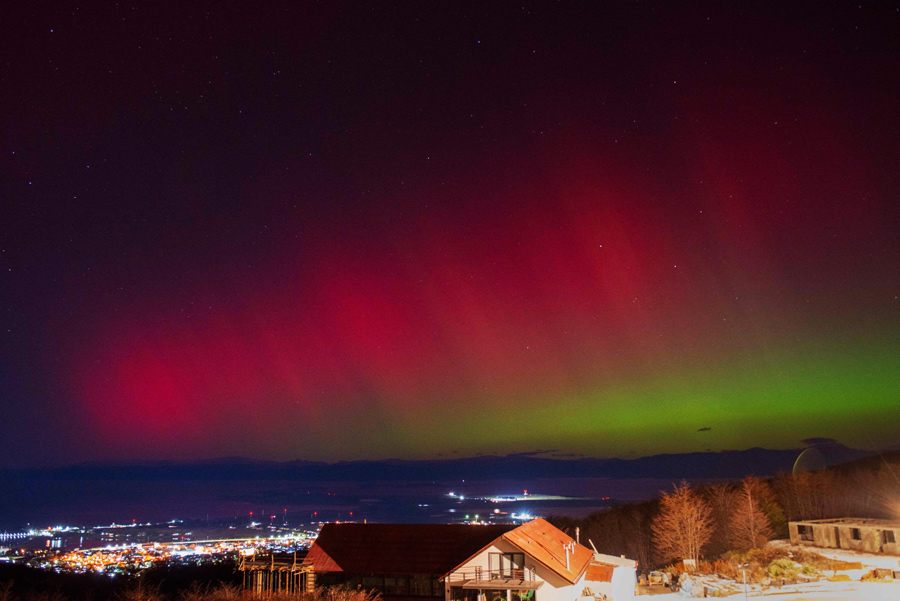 Aurora Austral en Ushuaia
