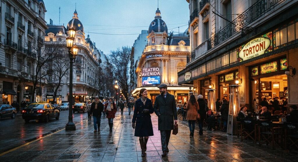 El invierno porteño invita a combinar paseos arquitectónicos con visitas a teatros y cafés notables.