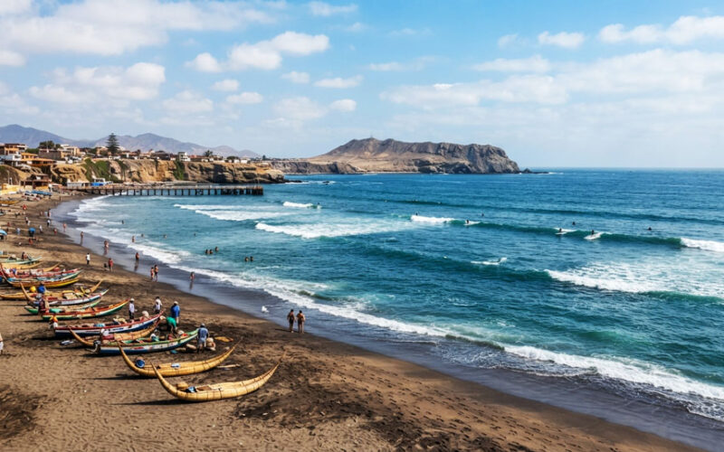 Playas en Perú Mar de Grau Océano pacifico