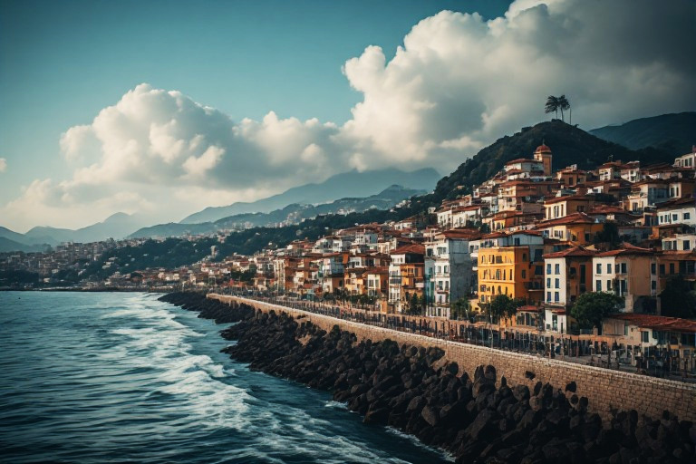 El Malecón de Miraflores frente a los acantilados de la Costa Verde en Lima
