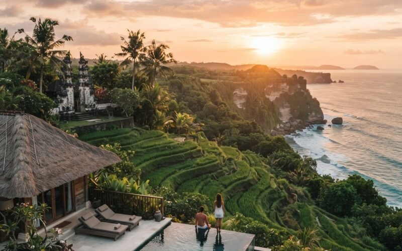 Bali Majestuoso: Templos, Arrozales y Océano