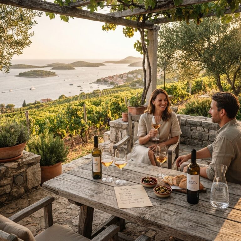 Cata privada de vinos de autor en los viñedos de Hvar