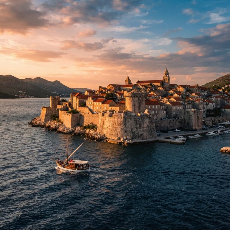 Navegación costera y almuerzo gourmet en Korčula