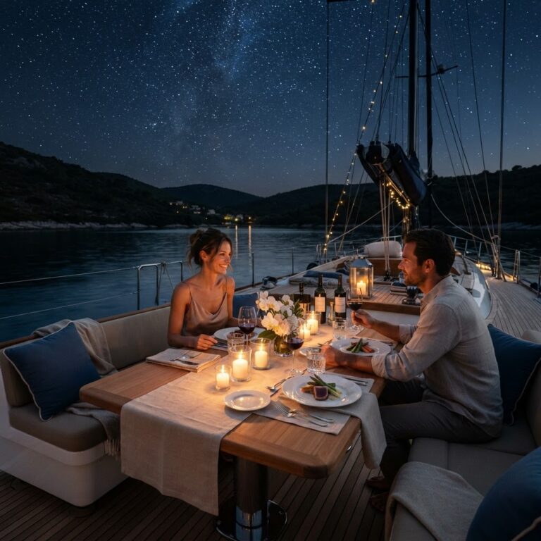 Avistamiento de calas secretas y cena en bahía privada