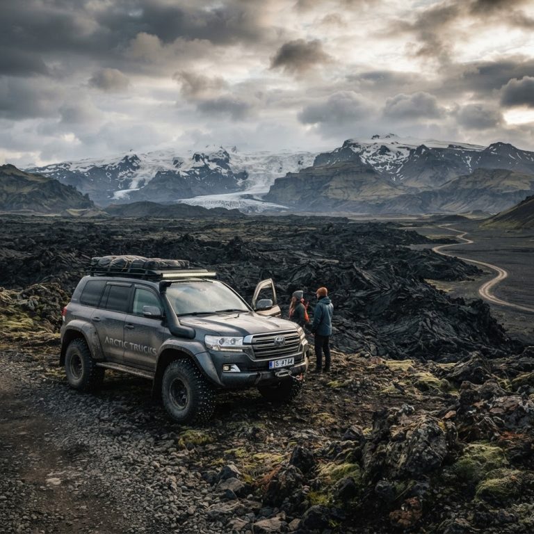 Expedición en Super Jeeps a las cuevas de lava