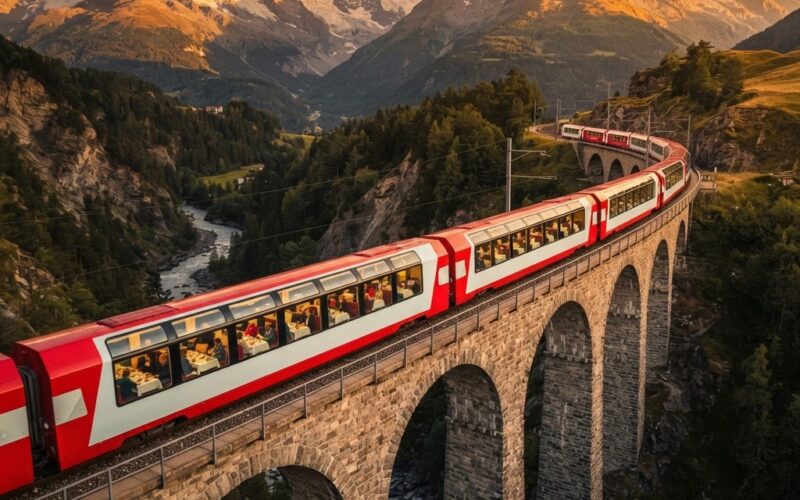 Travesía en el Glacier Express Excellence Class