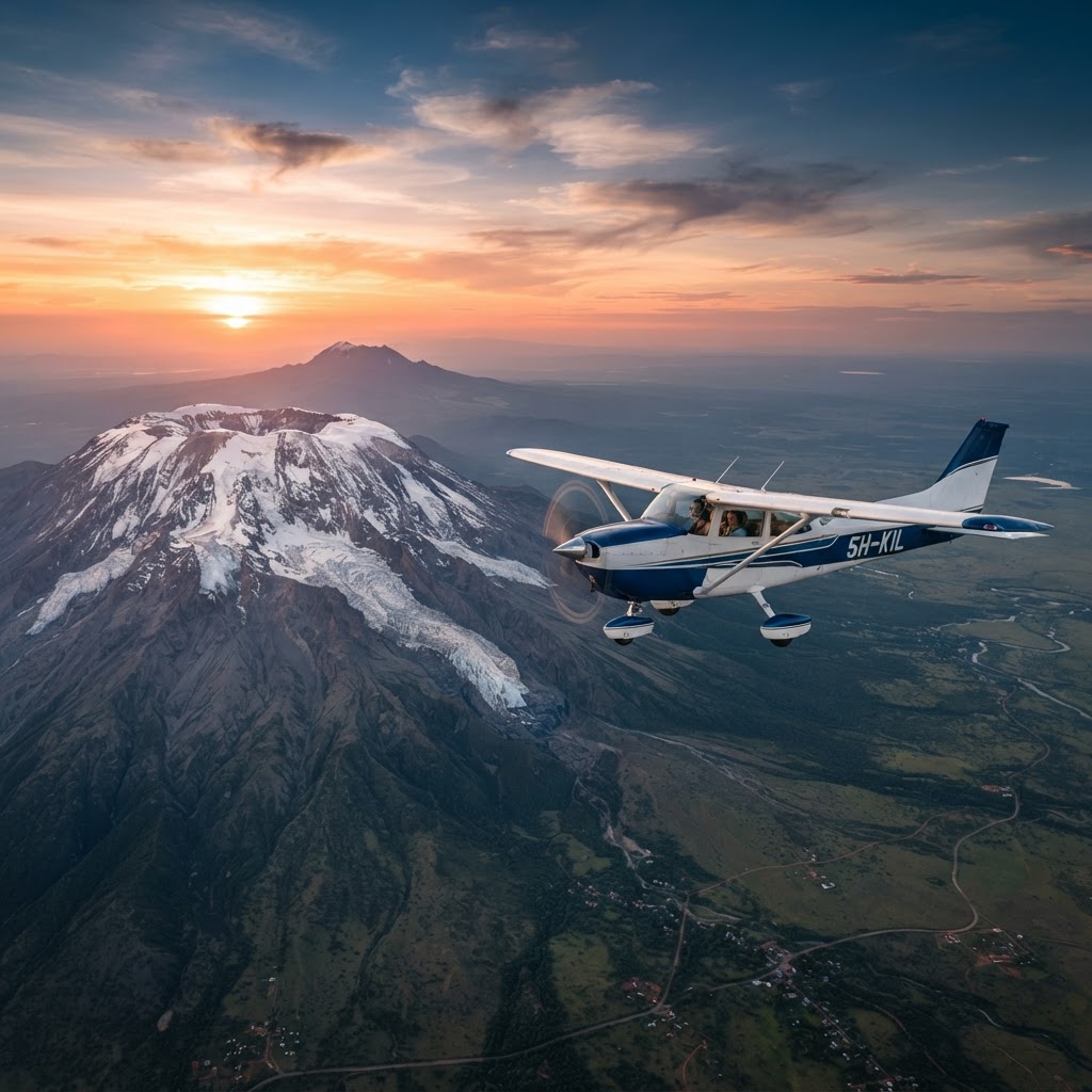 Sobrevuelo del Kilimanjaro en avioneta