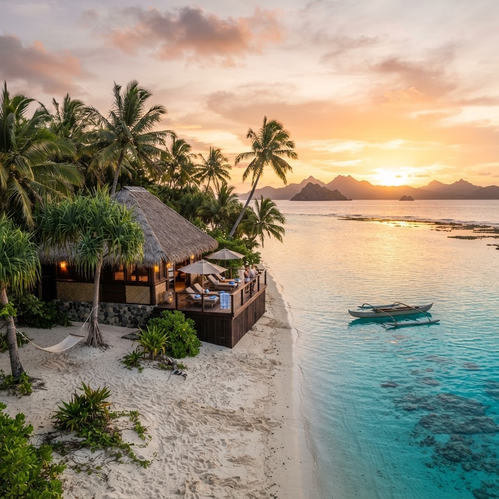 Isla privada en Fiji