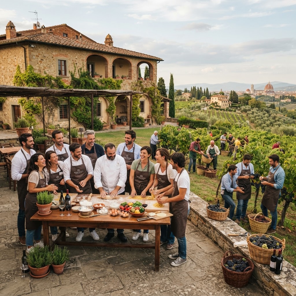 Toscana: vino y villa privada