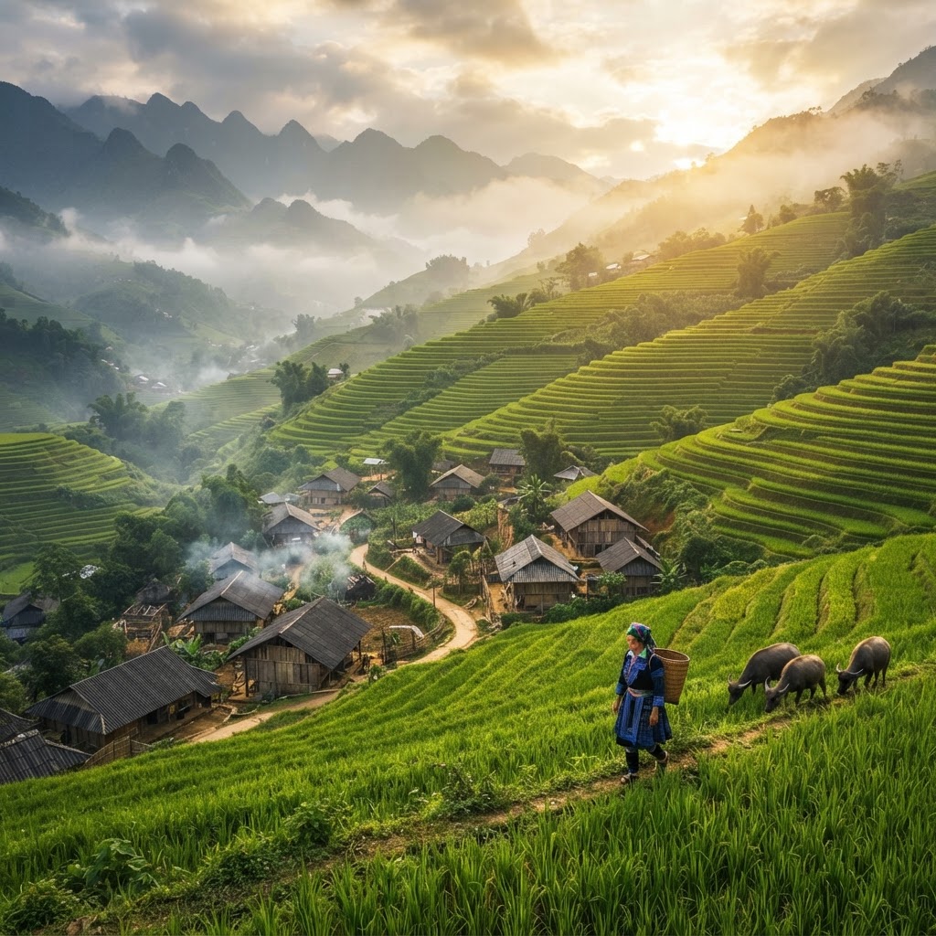 Hmong de Vietnam: tejidos del norte