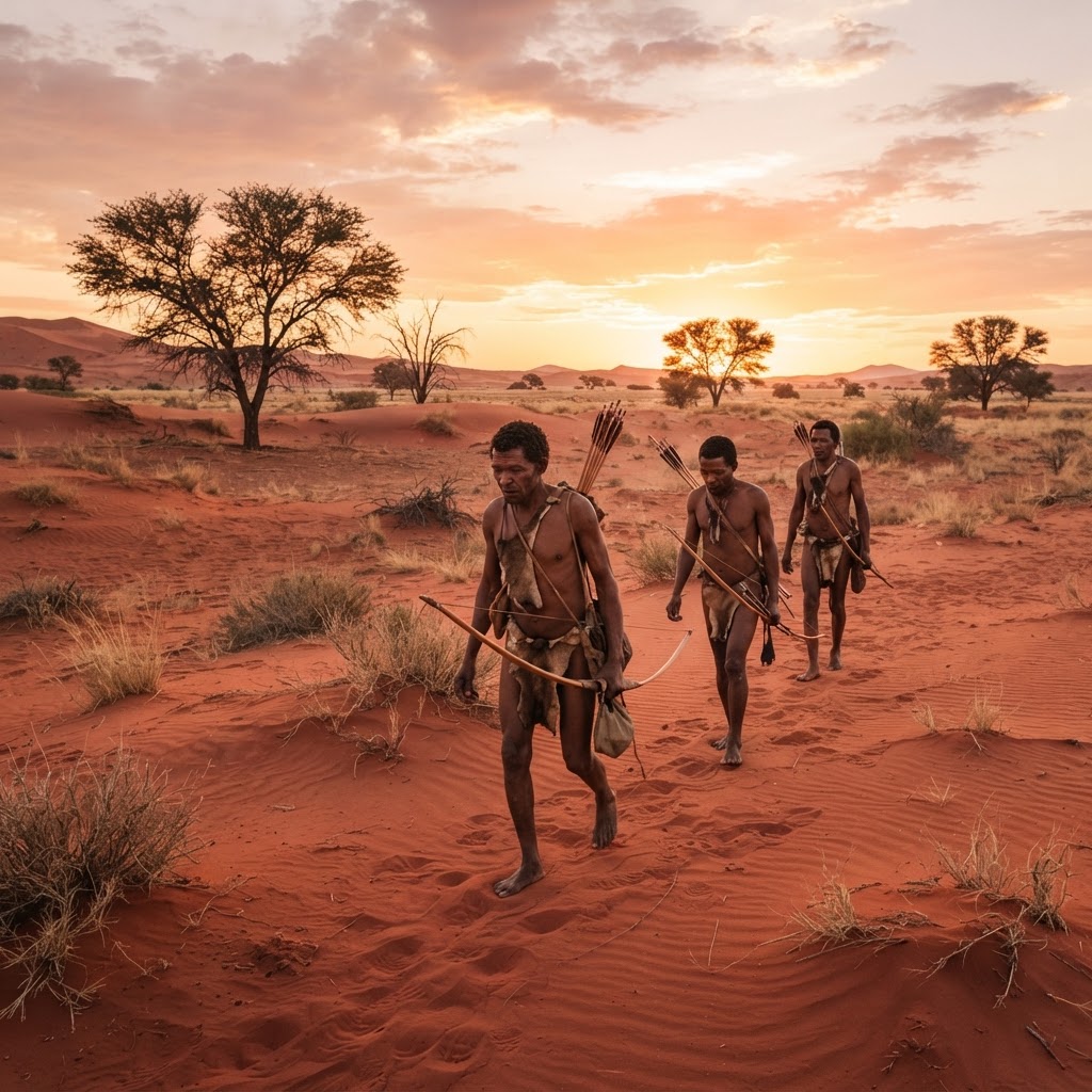 San de Namibia: los bosquimanos