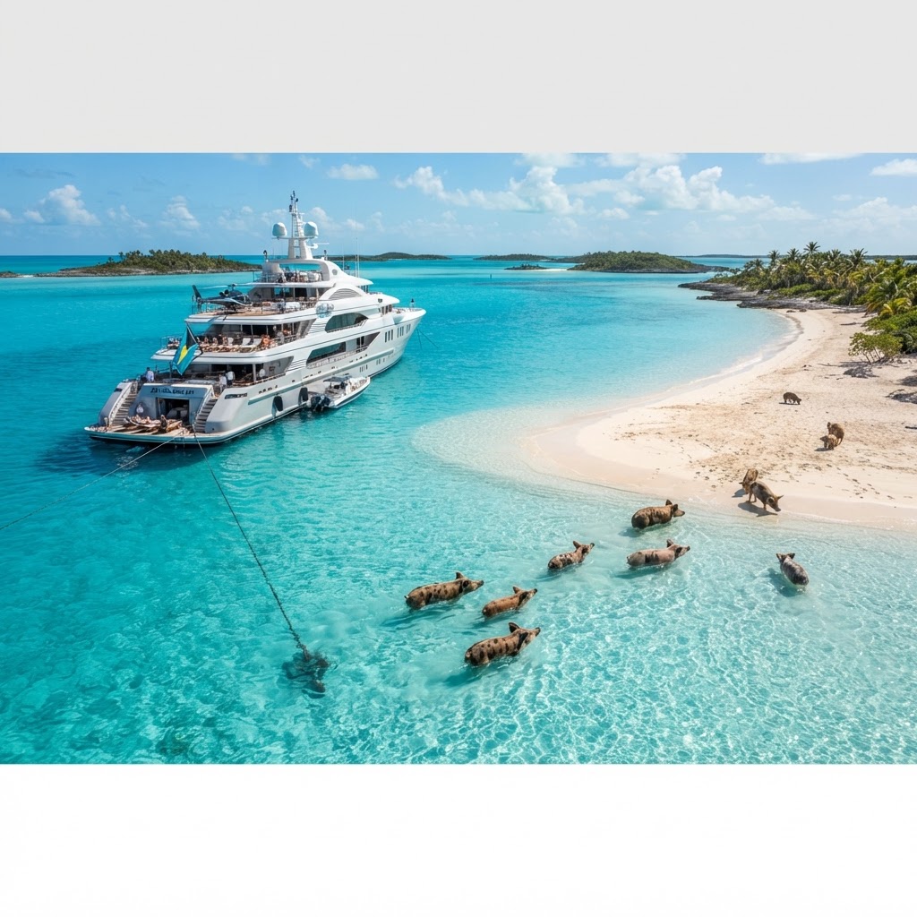 Barco privado por las Bahamas