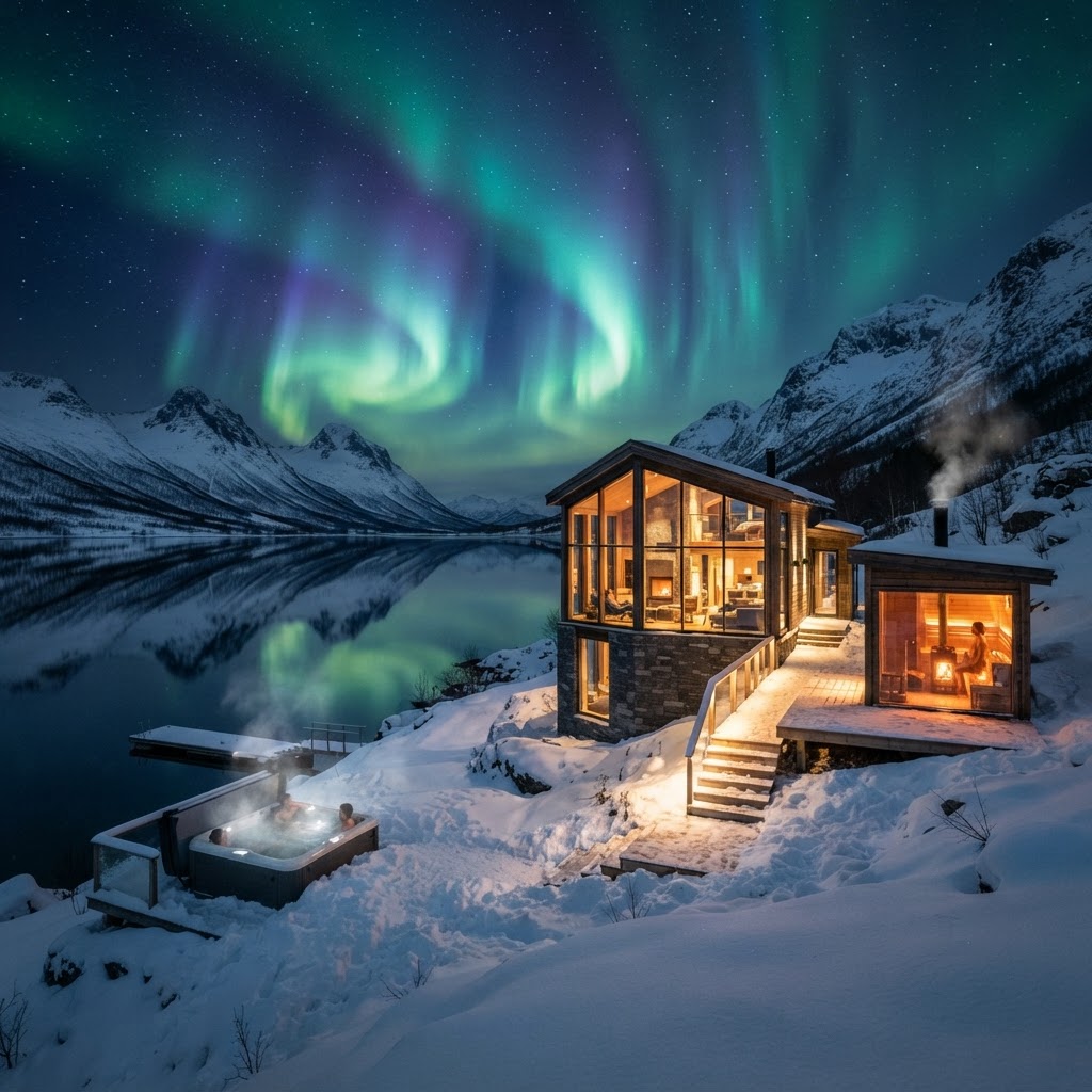 Lodge de lujo en los fiordos noruegos